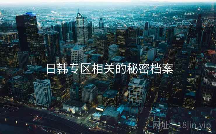 日韩专区相关的秘密档案