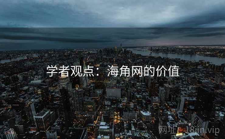 学者观点：海角网的价值